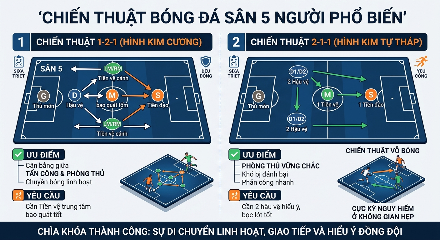 chiến thuật sân 5